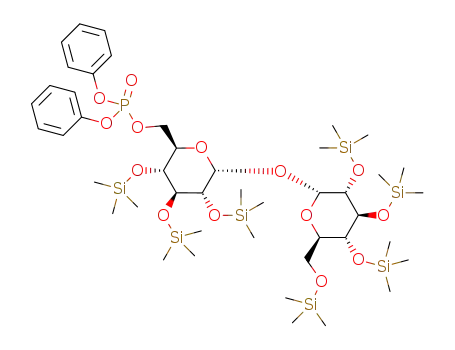 6-O-diphenoxyphosphoryl-2,3,4,2’,3’,4’,6’-hepta-O-trimethylsilyl-α,α'-trehalose