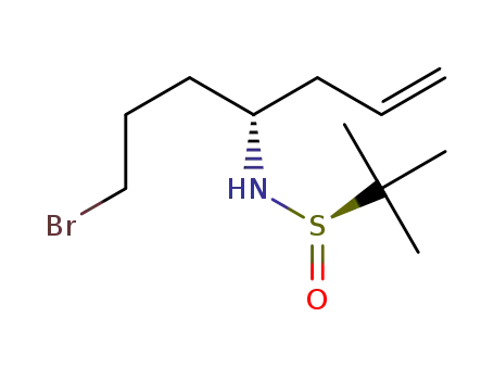 (4R,R<SUB>S</SUB>)-N-(tert-butylsulfinyl)-7-bromohept-1-en-4-amine