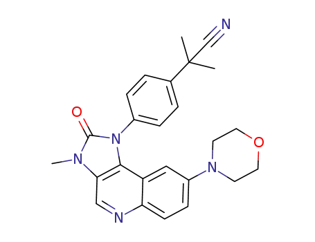 2-methyl-2-(4-(3-methyl-8-morpholino-2-oxo-2,3-dihydro-1H-imidazo[4,5-c]quinolin-1-yl)phenyl)propanenitrile