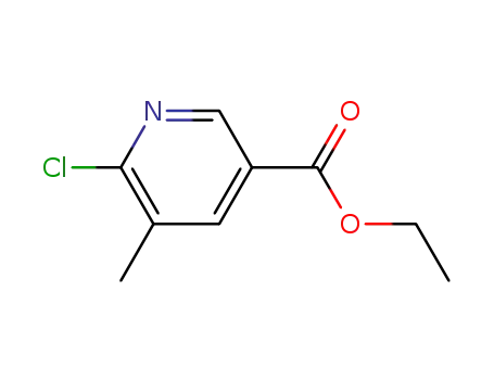 Molecular Structure of 942511-70-8 (6-Chloro-5-methyl-nicotinic acid ethyl ester)