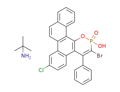 C<sub>26</sub>H<sub>15</sub>BrClO<sub>3</sub>P*C<sub>4</sub>H<sub>11</sub>N