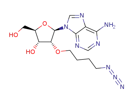 (2R,3R,4R,5R)-5-(6-amino-9H-purin-9-yl)-4-(4-azidobutoxy)-2-(hydroxymethyl)tetrahydrofuranol