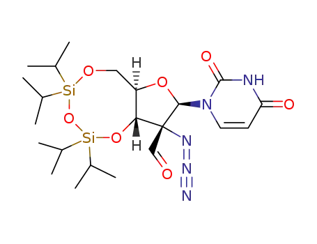 (6aR,8R,9R,9aS)-9-azido-8-(2,4-dioxo-1,2,3,4-tetrahydropyrimidin-1-yl)-2,2,4,4-tetrakis(propan-2-yl)-hexahydro-2H-furo[3,2-f][1,3,5,2,4]trioxadisilocine-9-carbaldehyde