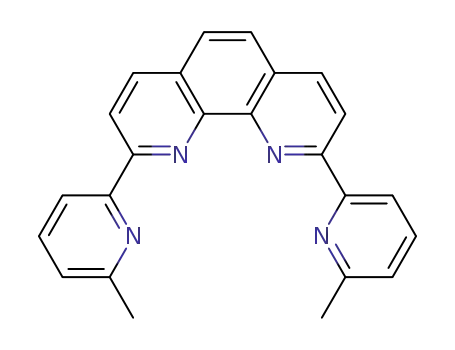 Molecular Structure of 194794-08-6 (1,10-Phenanthroline, 2,9-bis(6-methyl-2-pyridinyl)-)