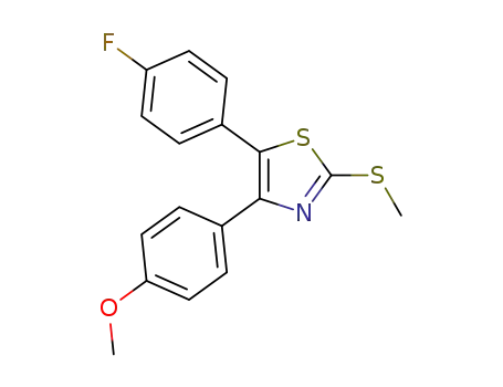 4-(4-methoxyphenyl)-5-(4-fluorophenyl)-2-(methylthio)-thiazole