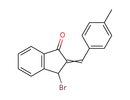 3-Brom-2-(p-methyl-benzyliden)-indanon-<sup>(1)</sup>