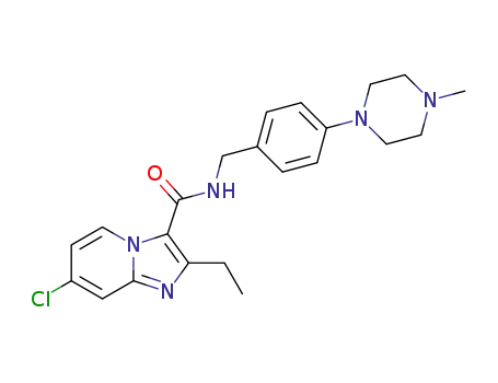 7-chloro-2-ethyl-N-(4-(4-methylpiperazin-1-yl)benzyl)imidazo[1,2-a]pyridine-3-carboxamide