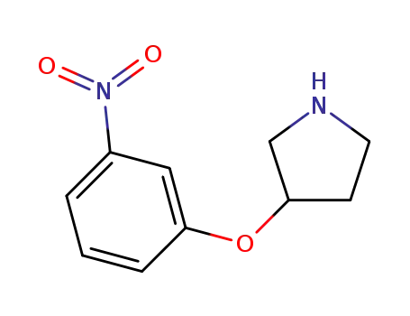 Molecular Structure of 946727-05-5 (3-(3-NITROPHENOXY)PYRROLIDINE)