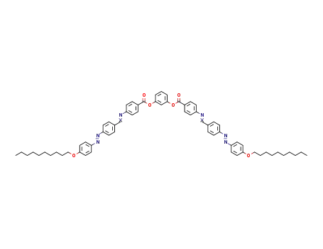 Molecular Structure of 1637480-27-3 (1,3-phenylene bis(4-(4-((4-decyloxyphenyl)azo)benzylideneamino)benzoate))