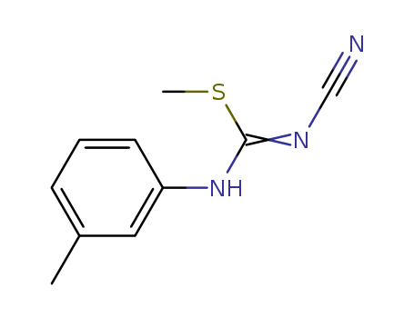 Carbamimidothioic acid,N-cyano-N'-(3-methylphenyl)-, methyl ester cas  21504-97-2