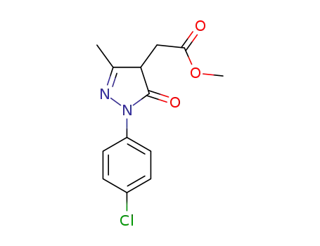 methyl 2-(1-(4-chlorophenyl)-3-methyl-5-oxo-4,5-dihydro-1H-pyrazol-4-yl)acetate