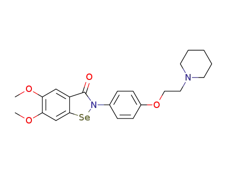 5,6-dimethoxy-2-(4-(2-(piperidin-1-yl)ethoxy)phenyl)benzo[d][1,2]selenazol-3(2H)-one