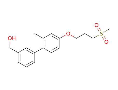 (2'-methyl-4'-(3-(methylsulfonyl)propoxy)-[1,1'-biphenyl]-3-yl)methanol