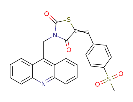 3-acridin-9-ylmethyl-5-(4-methanesulfonyl-benzylidene)-thiazolidine-2,4-dione