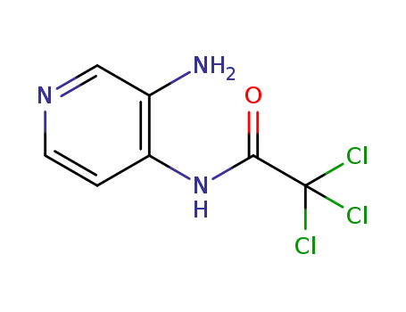Molecular Structure of 1448536-56-8 (N-(3-aminopyridin-4-yl)-2,2,2-trichloroacetamide)