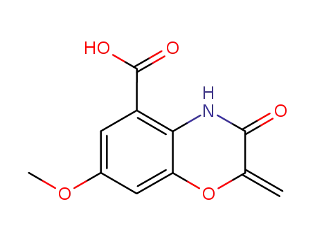 3,4-Dihydro-7-methoxy-2-methylene-3-oxo-2H-1,4-benzoxazine-5-carboxylic acid