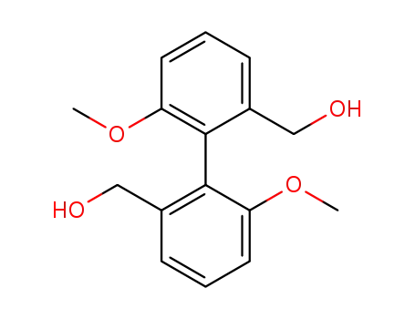 Molecular Structure of 10117-14-3 ([1,1'-Biphenyl]-2,2'-dimethanol,6,6'-dimethoxy-)