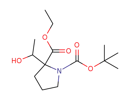 1-tert-butyl 2-ethyl 2-(1-hydroxyethyl)pyrrolidine-1,2-dicarboxylate