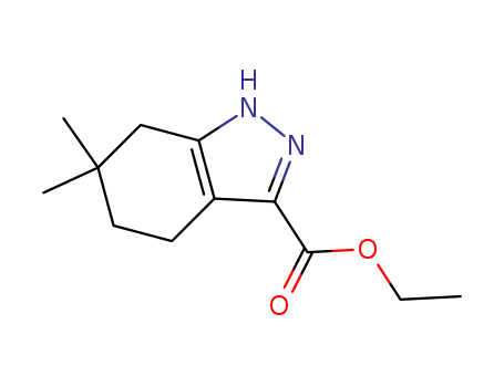 6,6-Dimethyl-4,5,6,7-tetrahydro-1H-indazole-3-carboxylic acid ethyl ester(1423716-54-4)