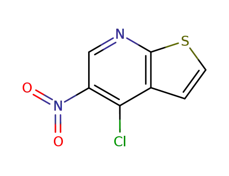 Molecular Structure of 104514-94-5 (Thieno[2,3-b]pyridine, 4-chloro-5-nitro-)