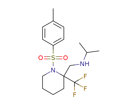 2-isopropylaminomethyl-1-tosyl-2-(trifluoromethyl)piperidine