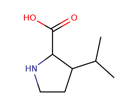 D-Proline, 3-(1-methylethyl)-, (3S)-rel- (9CI)
