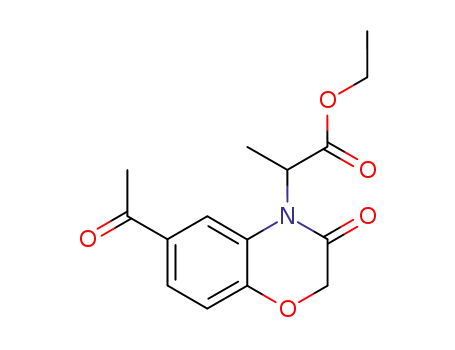 ethyl 2-(6-acetyl-3-oxo-2,3-dihydro-4H-1,4-benzoxazin-4-yl)propanoate
