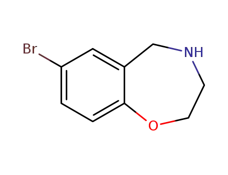 Molecular Structure of 740842-71-1 (7-bromo-2,3,4,5-tetrahydrobenzo[f][1,4]oxazepine)