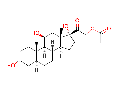 Pregnan-20-one,21-(acetyloxy)-3,11,17-trihydroxy-, (3a,5a,11b)- (9CI)