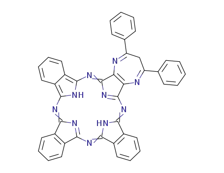 17<sup>2</sup>,17<sup>4</sup>-diphenyl-17<sup>3</sup>H-5,10,15,20-tetraazatribenzo[b,g,l][1,4]diazepino[2,3-q]porphyrin