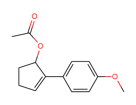 2-(4-methoxyphenyl)cyclopent-2-en-1-yl acetate