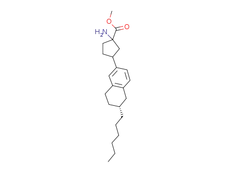 methyl 1-amino-3-((R)-6-hexyl-5,6,7,8-tetrahydronaphthalen-2-yl)cyclopentanecarboxylate