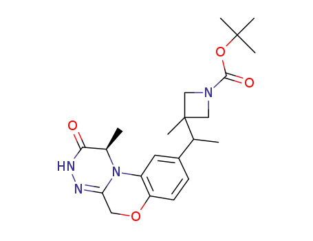 3-methyl-3-[1-((R)-4-methyl-3-oxo-2,3,4,10-tetrahydro-9-oxa-1,2,4a-triazaphenanthren-6-yl)ethyl]azetidine-1-carboxylic acid tert-butyl ester