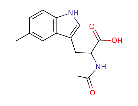 Molecular Structure of 71953-90-7 (N-ACETYL-5-METHYL-DL-TRYPTOPHAN)
