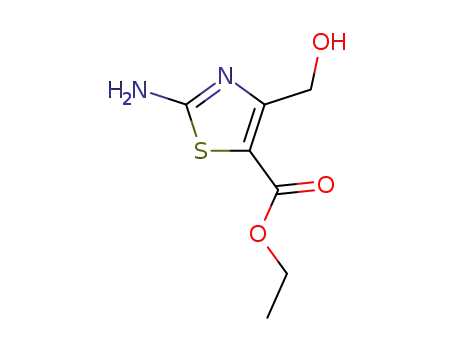Molecular Structure of 25039-77-4 (5-Thiazolecarboxylicacid,2-amino-4-(hydroxymethyl)-,ethylester(7CI,8CI,9CI))