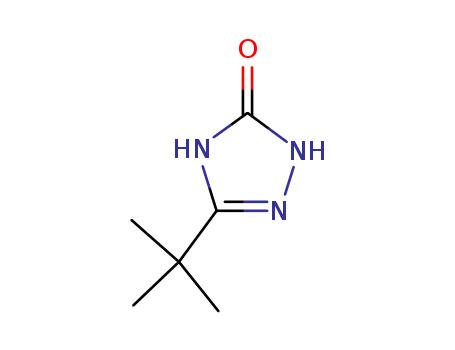 Molecular Structure of 934-50-9 (3H-1,2,4-Triazol-3-one, 5-(1,1-dimethylethyl)-1,2-dihydro-)