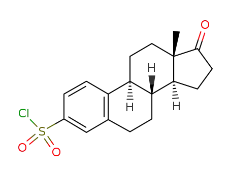 Molecular Structure of 148259-10-3 (estra-1,3,5(10)-trien-17-one-3-sulfonyl chloride)