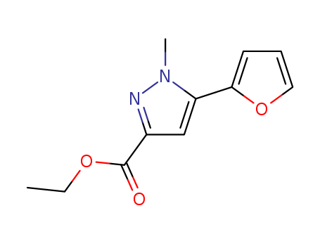 1H-Pyrazole-3-carboxylicacid, 5-(2-furanyl)-1-methyl-, ethyl ester