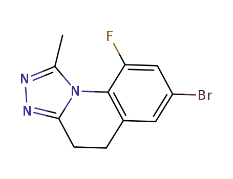 7-bromo-9-fluoro-4,5-dihydro-1-methyl-[1,2,4]triazolo[4,3-a]quinoline