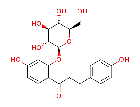 Molecular Structure of 23140-78-5 (1-Propanone, 1-[2-(b-D-glucopyranosyloxy)-4-hydroxyphenyl]-3-(4-hydroxyphenyl)-)