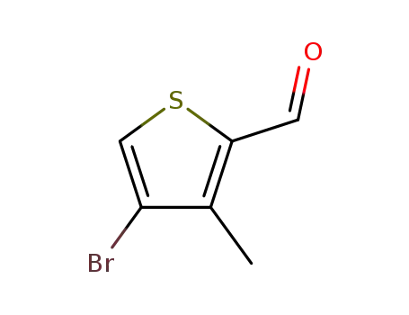 Molecular Structure of 30153-47-0 (4-BROMO-3-METHYLTHIOPHENE-2-CARBOXADEHYDE)