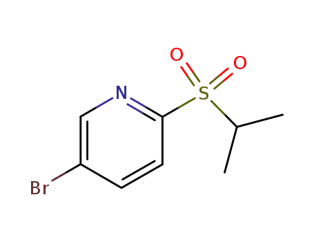 Molecular Structure of 98626-94-9 (5-broMo-2-(isopropylsulfonyl)pyridine)