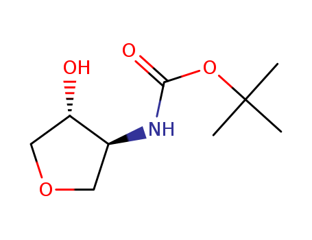 Carbamic acid, [(3S,4R)-tetrahydro-4-hydroxy-3-furanyl]-, 1,1-dimethylethyl