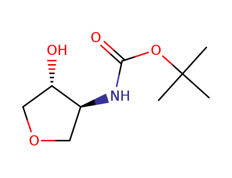 Carbamic acid, [(3S,4R)-tetrahydro-4-hydroxy-3-furanyl]-, 1,1-dimethylethyl