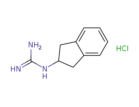 Molecular Structure of 1619971-55-9 (1-(2,3-dihydro-1H-inden-2-yl)guanidine hydrochloride)