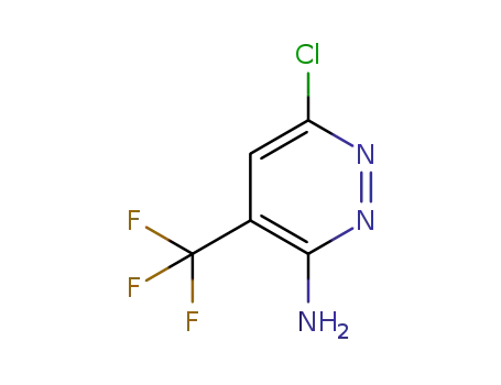 Molecular Structure of 1610008-47-3 (6-chloro-4-(trifluoromethyl)pyridazin-3-amine)