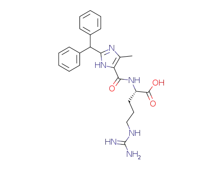 Molecular Structure of 1434873-26-3 ((2-benzhydryl-4-methyl-1H-imidazole-5-carbonyl)-L-arginine)