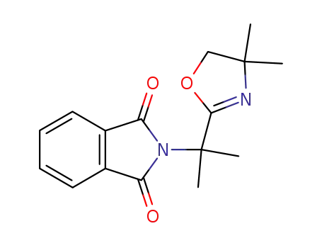 Molecular Structure of 874948-98-8 (1H-Isoindole-1,3(2H)-dione,
2-[1-(4,5-dihydro-4,4-dimethyl-2-oxazolyl)-1-methylethyl]-)