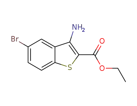 Molecular Structure of 1308649-79-7 (Ethyl 3-amino-5-bromo-1-benzothiophene-2-carboxylate)