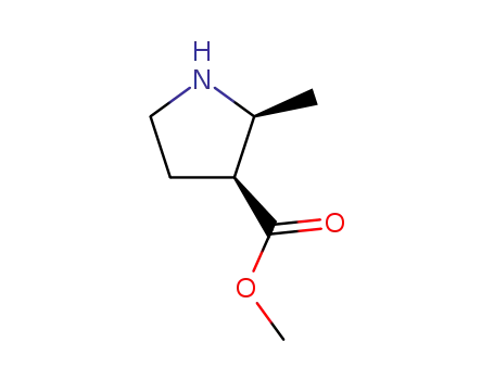 3-Pyrrolidinecarboxylicacid,2-methyl-,methylester,(2S-cis)-(9CI)